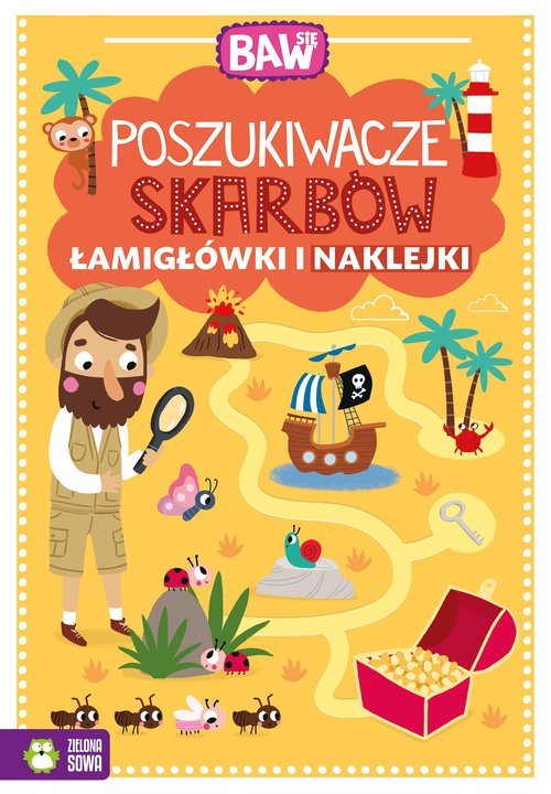 Image of Baw się Poszukiwacze skarbów Łamigłówki i naklejki