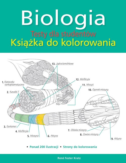 Image of Biologia Testy dla studentów Książka do kolorowania