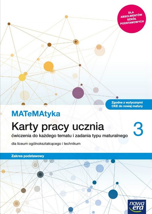 Image of MATeMAtyka 3 Karty pracy ucznia Zakres podstawowy Szkoła ponadpodstawowa