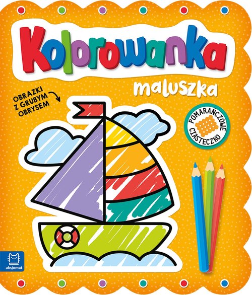 Image of Kolorowanka maluszka Obrazki z grubym obrysem Pomarańczowe ciasteczko