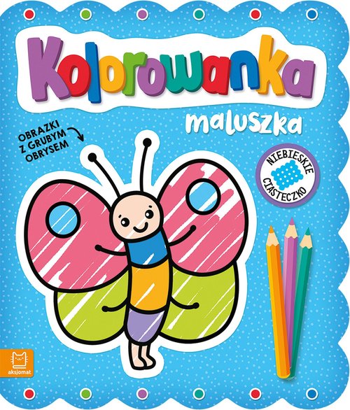 Image of Kolorowanka maluszka Obrazki z grubym obrysem Niebieskie ciasteczko