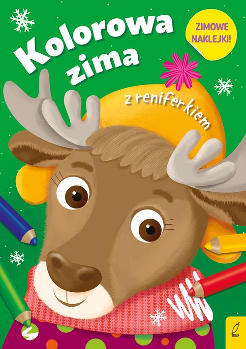 Image of Kolorowa zima z reniferkiem
