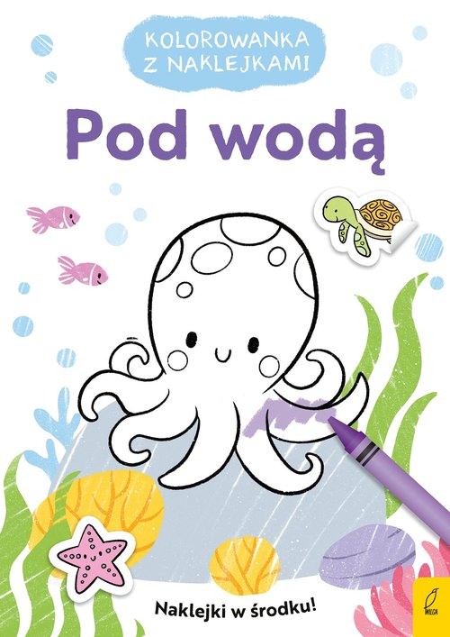 Image of Kolorowanka z naklejkami Pod wodą