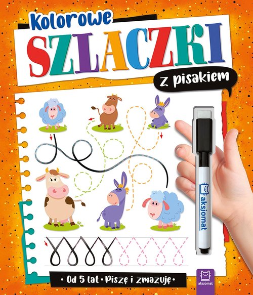 Image of Kolorowe szlaczki z pisakiem Piszę i zmazuję od 5 lat