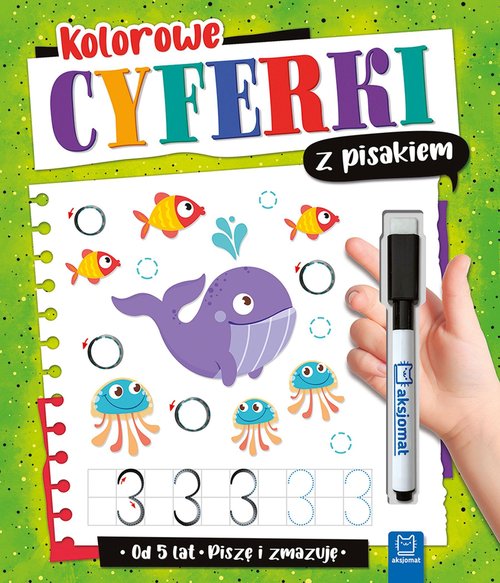 Image of Kolorowe cyferki z pisakiem Piszę i zmazuję od 5 lat