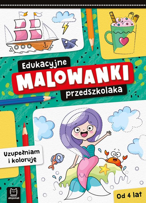 Image of Edukacyjne malowanki przedszkolaka Uzupełniam i koloruję