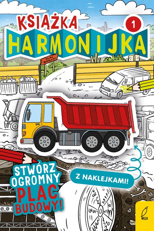 Image of Książka harmonijka Stwórz ogromny plac budowy z naklejkami Część 1