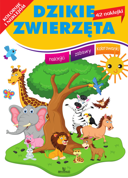 Image of Koloruję i naklejam Dzikie zwierzęta