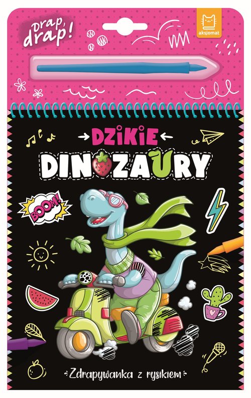 Image of Dzikie dinozaury. Zdrapywanka z rysikiem