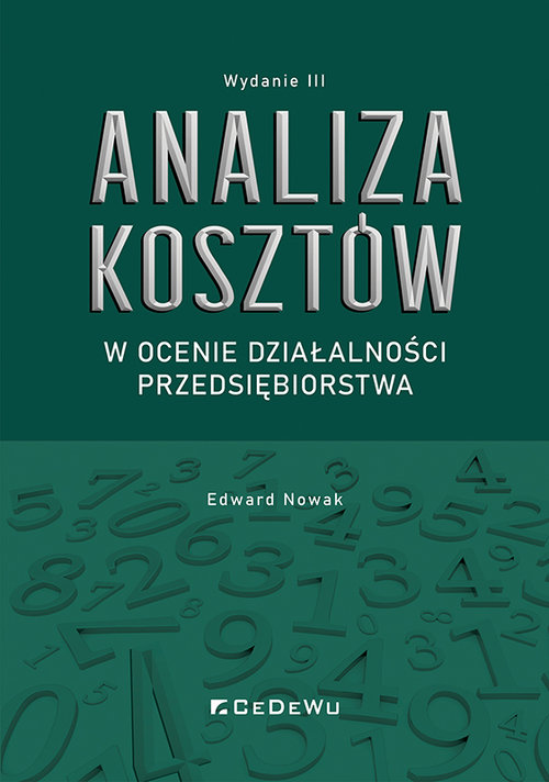 Image of Analiza kosztów w ocenie działalności przedsiębiorstwa