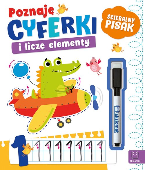 Image of Poznaję cyferki i liczę elementy Ścieralny pisak