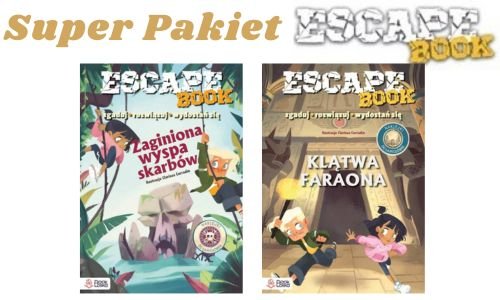 Image of Escape Books Pakiet Klątwa Faraona + Zaginiona wyspa skarbów.