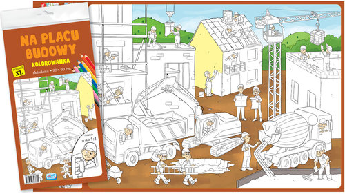 Image of Kolorowanka XL. Na placu budowy 2 sztuki