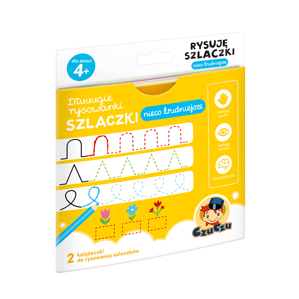 Image of CzuCzu Dłuuugie rysowanki Rysuję szlaczki Nieco trudniejsze