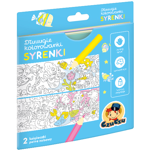 Image of CzuCzu Dłuuugie kolorowanki Syrenki