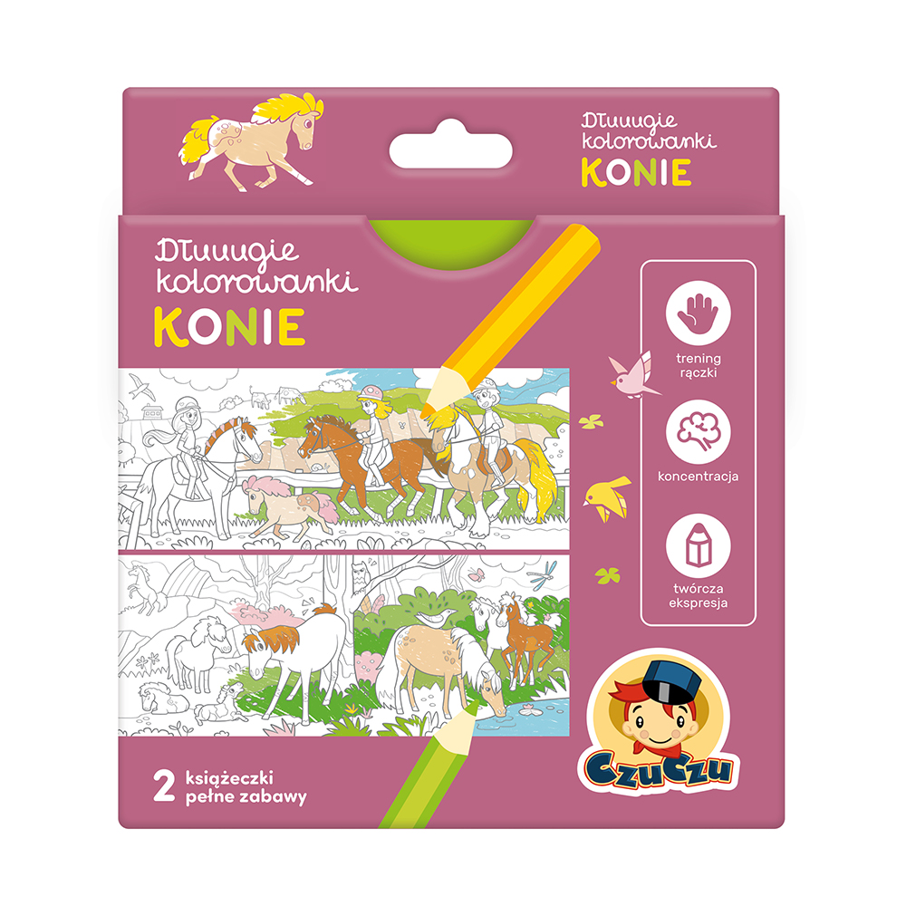 Image of CzuCzu Dłuuugie kolorowanki Konie