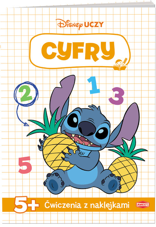 Image of Disney uczy Stitch Ćwiczenia z naklejkami Cyfry