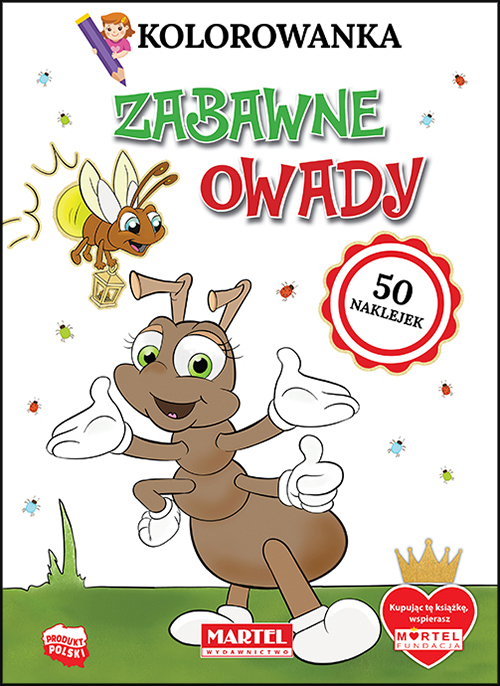 Image of Kolorowanka Zabawne owady z naklejkami