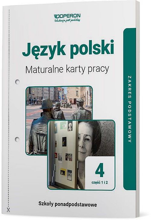 Image of Język polski 4 Maturalne karty pracy Część 1 i 2 Zakres podstawowy Szkoła ponadpodstawowa