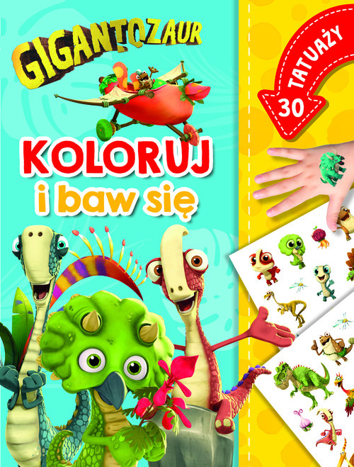 Image of Gigantozaur Koloruj i baw się 30 tatuaży