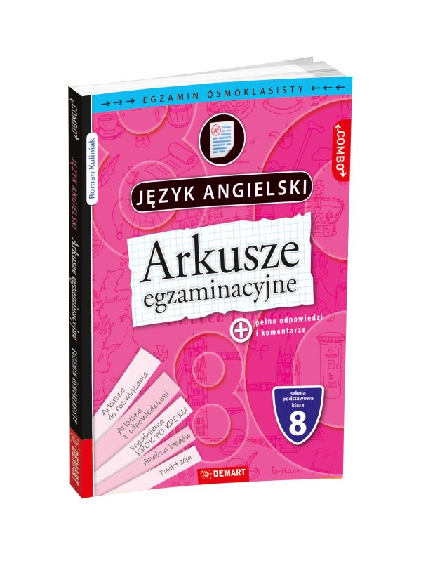 Image of Arkusze egzaminacyjne z j. angielskiego dla 8-klasisty
