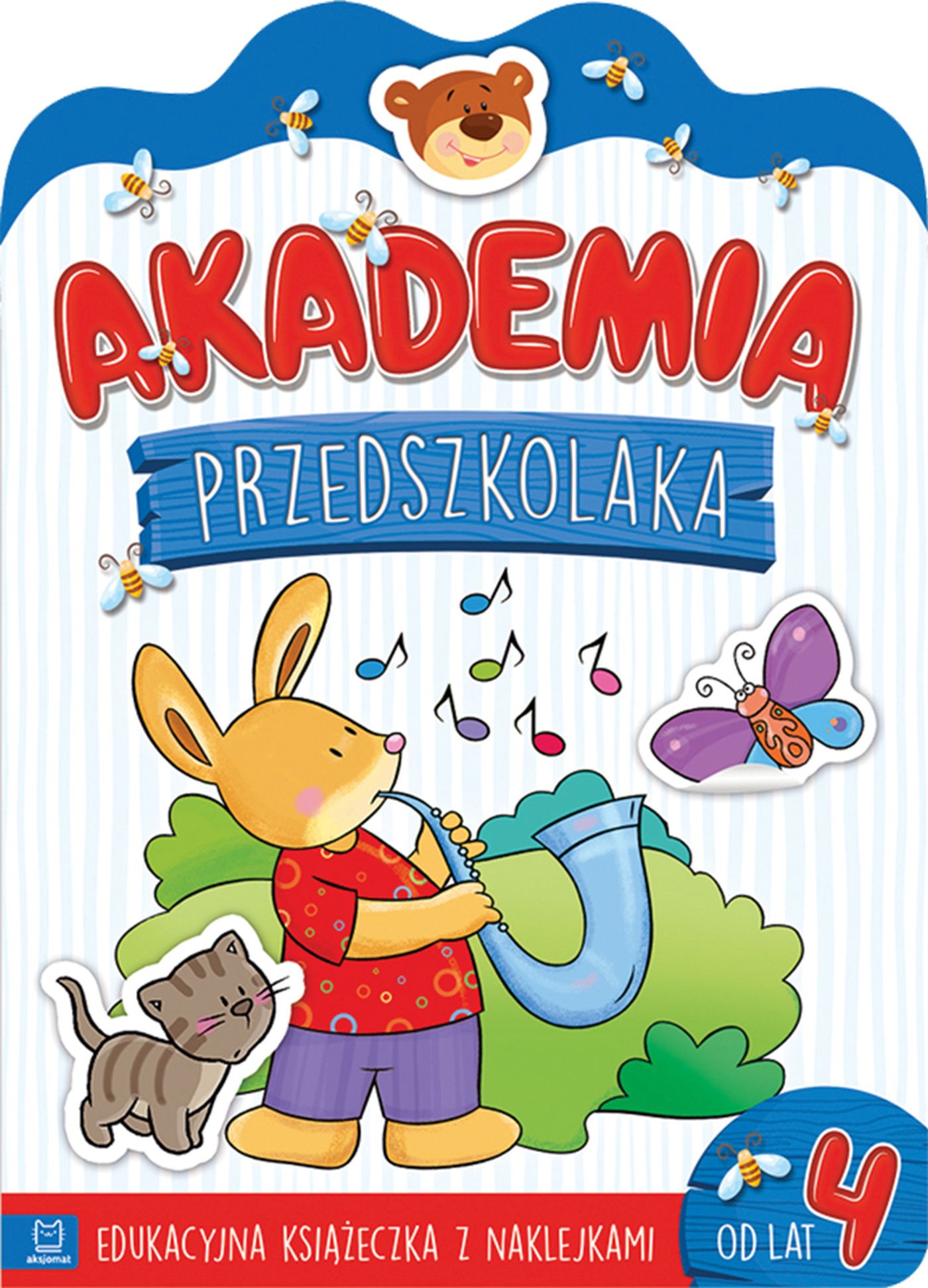 Image of Akademia przedszkolaka od 4 lat. Edukacyjna książeczka z naklejkami