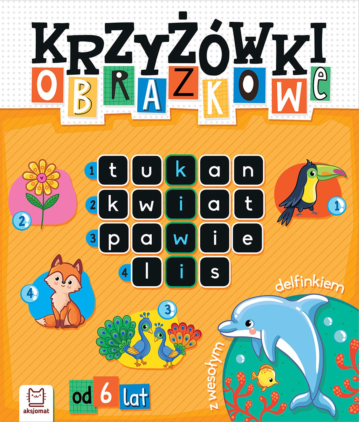 Image of Krzyżówki obrazkowe z wesołym delfinkiem. Od 6 lat