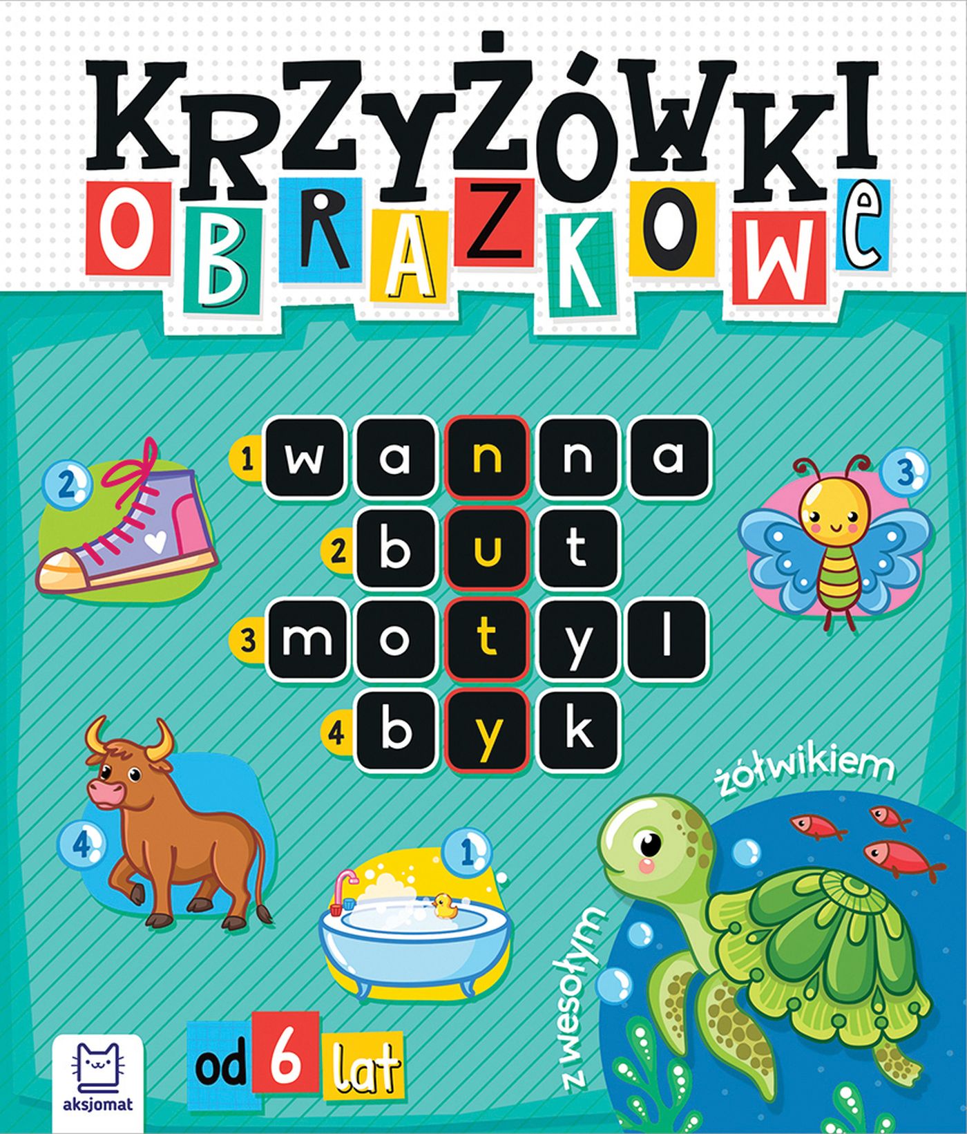 Image of Krzyżówki obrazkowe z wesołym żółwikiem. Od 6 lat