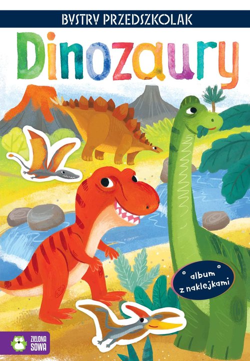 Image of Bystry przedszkolak Album z naklejkami Dinozaury