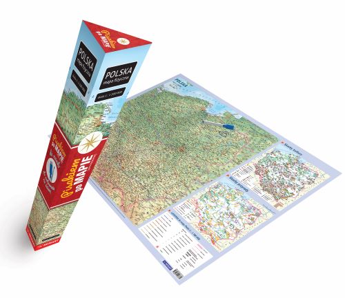 Image of Plakat Mapa fizyczna Polski