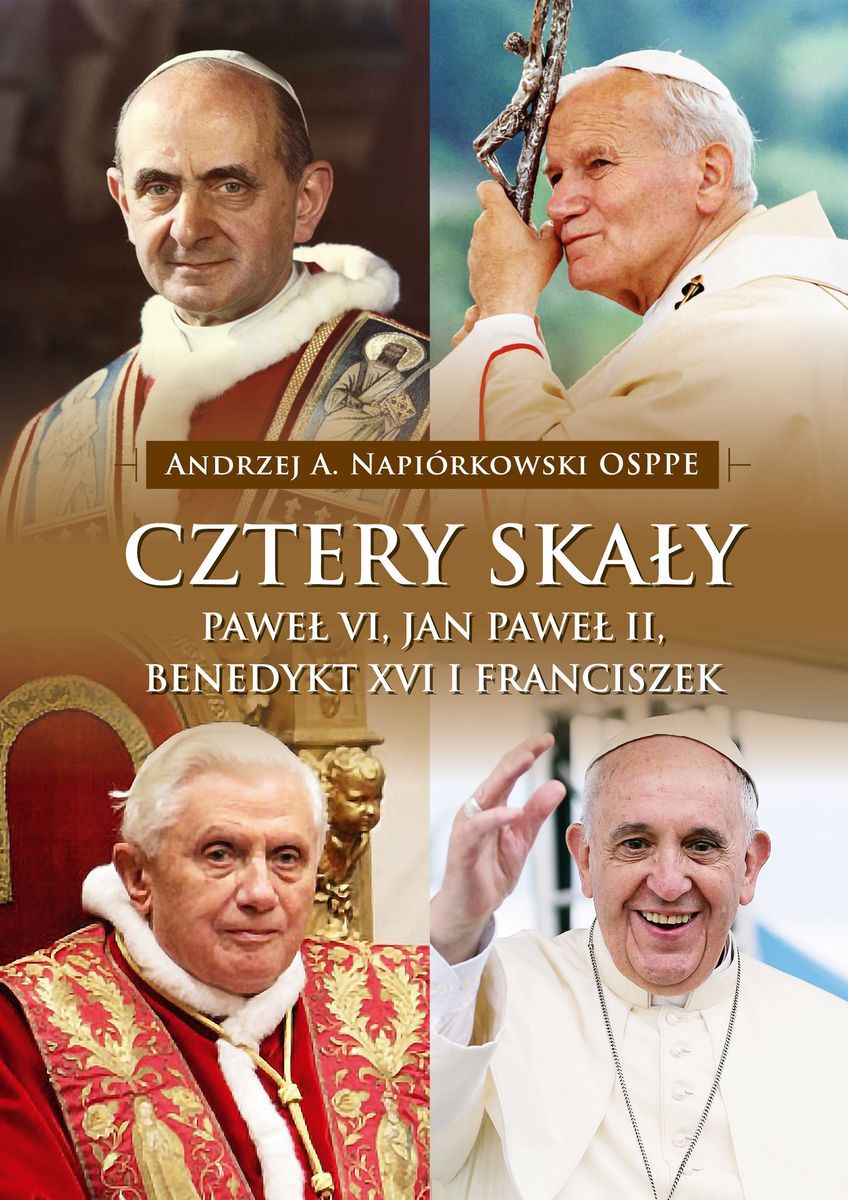 Image of Cztery skały. Paweł VI, Jan Paweł II, Benedykt XVI i Franciszek