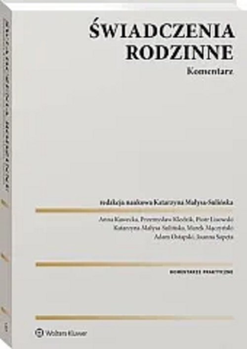 Image of Świadczenia rodzinne. Komentarz