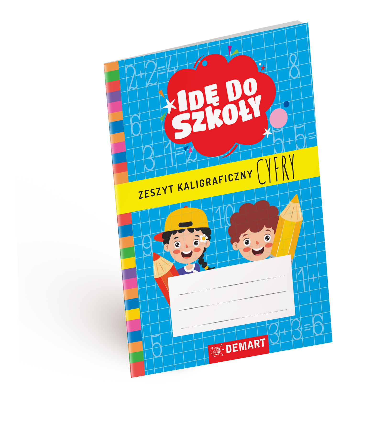 Image of Cyfry. Zeszyt kaligraficzny. Idę do szkoły