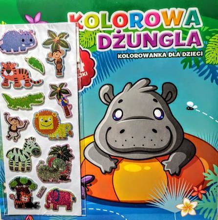 Image of Kolorowa dżungla Hipopotam
