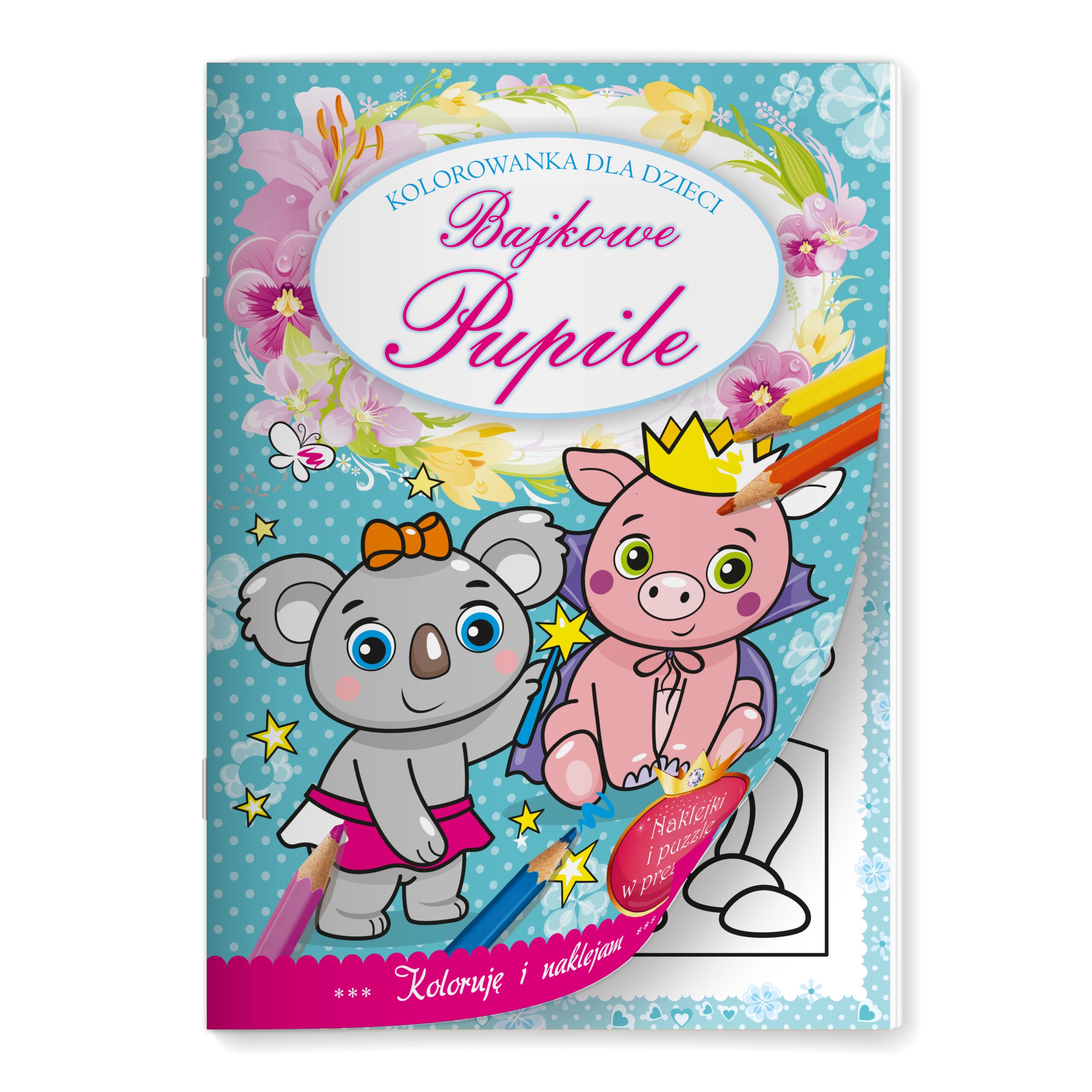 Image of Bajkowe pupile. Kolorowanka dla dzieci
