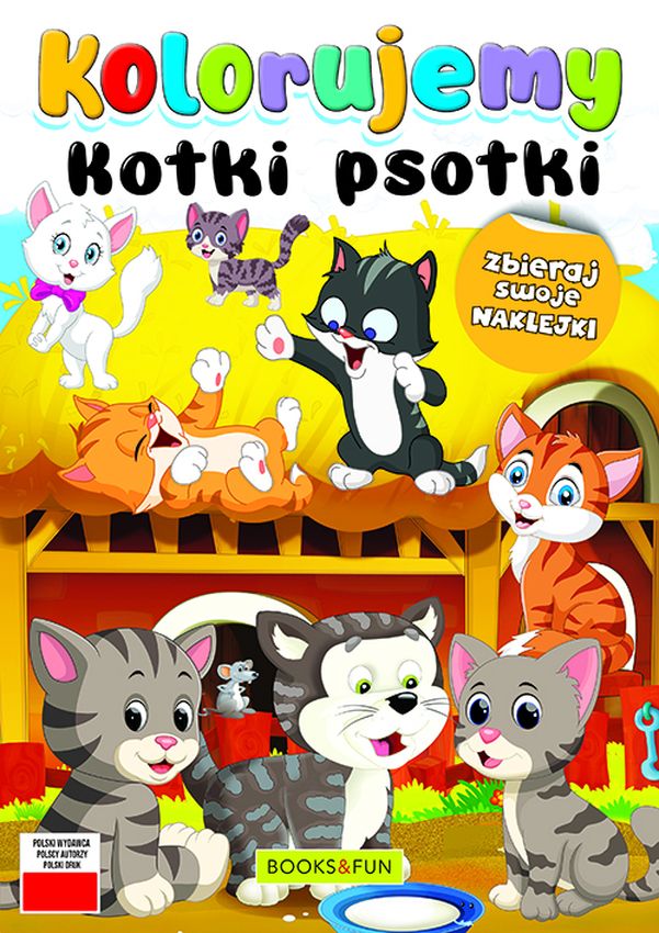 Image of Kotki psotki. Kolorujemy