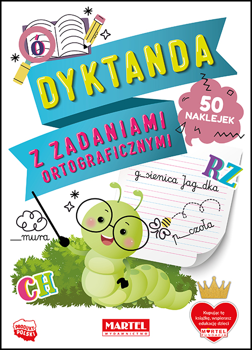 Image of Dyktanda z zadaniami ortograficznymi z naklejkami