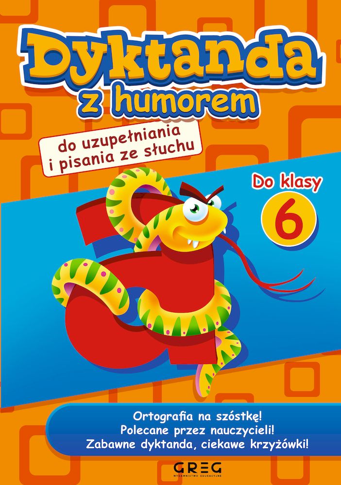 Image of Dyktanda z humorem do klasy 6
