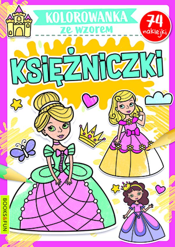 Image of Księżniczki. Kolorowanka ze wzorem