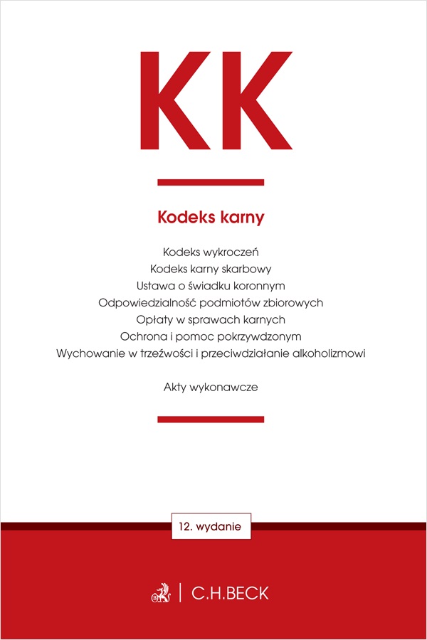 Image of KK. Kodeks karny oraz ustawy towarzyszące wyd. 12