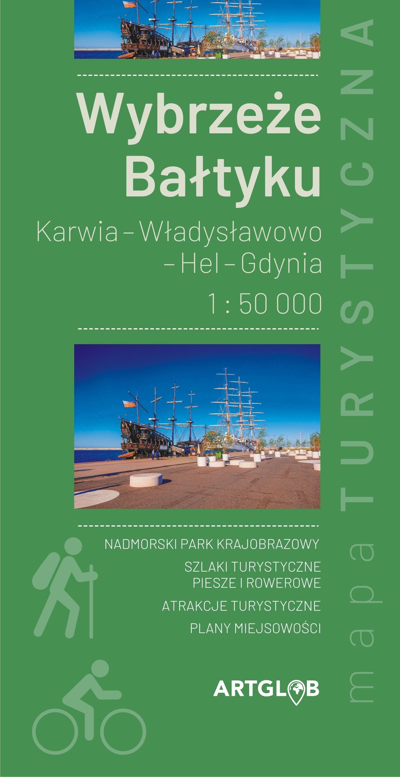 Image of Wybrzeże Bałtyku Karwia - Władysławowo - Hel - Gdynia 1:50 000