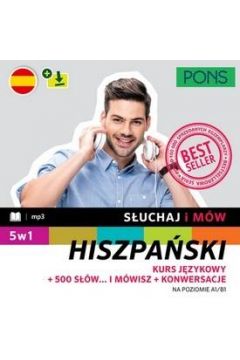 Image of Słuchaj i mów PONS hiszpański pakiet 5w1 A1/B1 w. 2