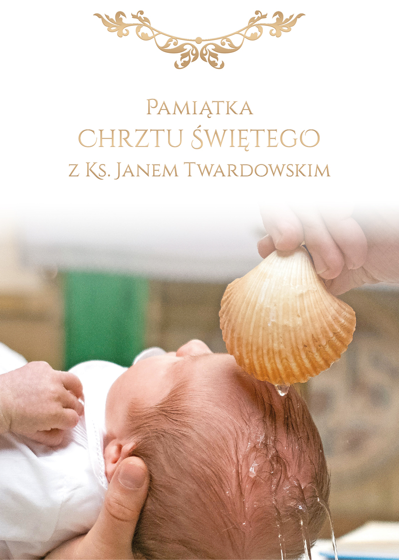 Image of Pamiątka chrztu świętego z ks. Janem Twardowskim