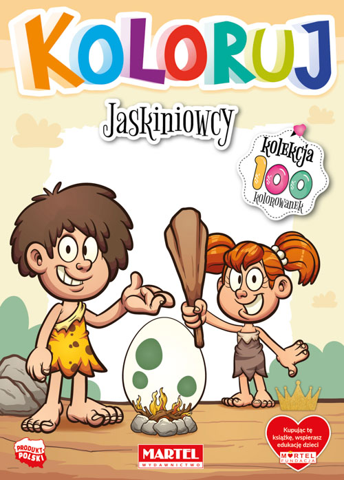 Image of Jaskiniowcy. Koloruj