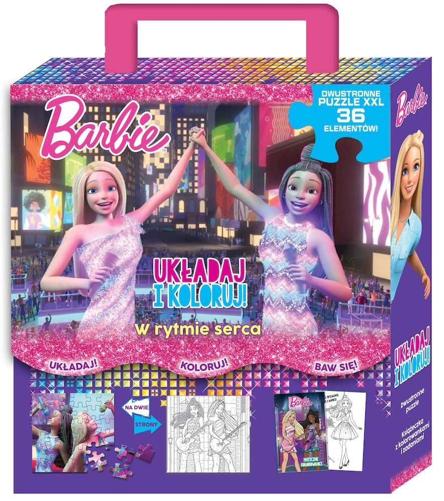 Image of W rytmie serca. Układaj i koloruj. Barbie
