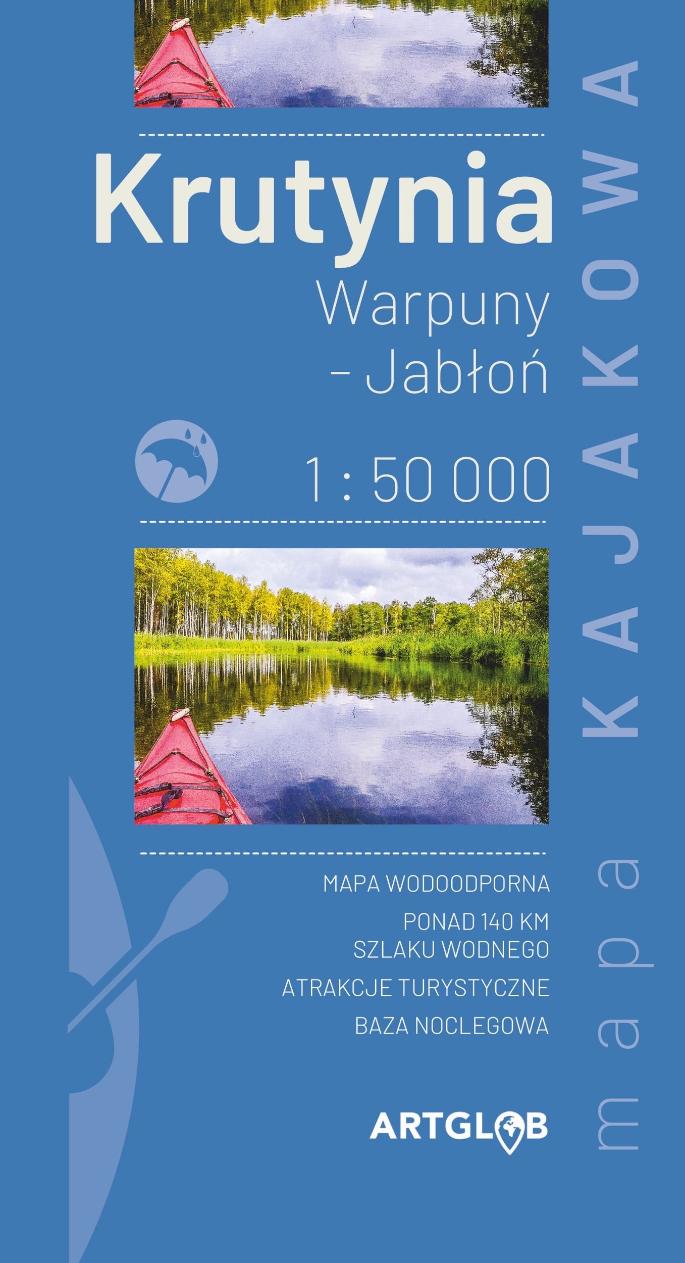 Image of Mapa kajakowa Krutynia - Warpuny Jabłoń 1:50 000
