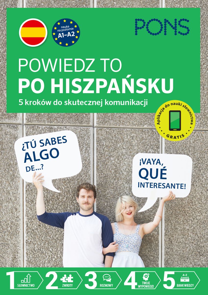 Image of Powiedz to po Hiszpańsku 5 kroków do skutecznej komunikacji poziom A1-A2 wyd.1 PONS