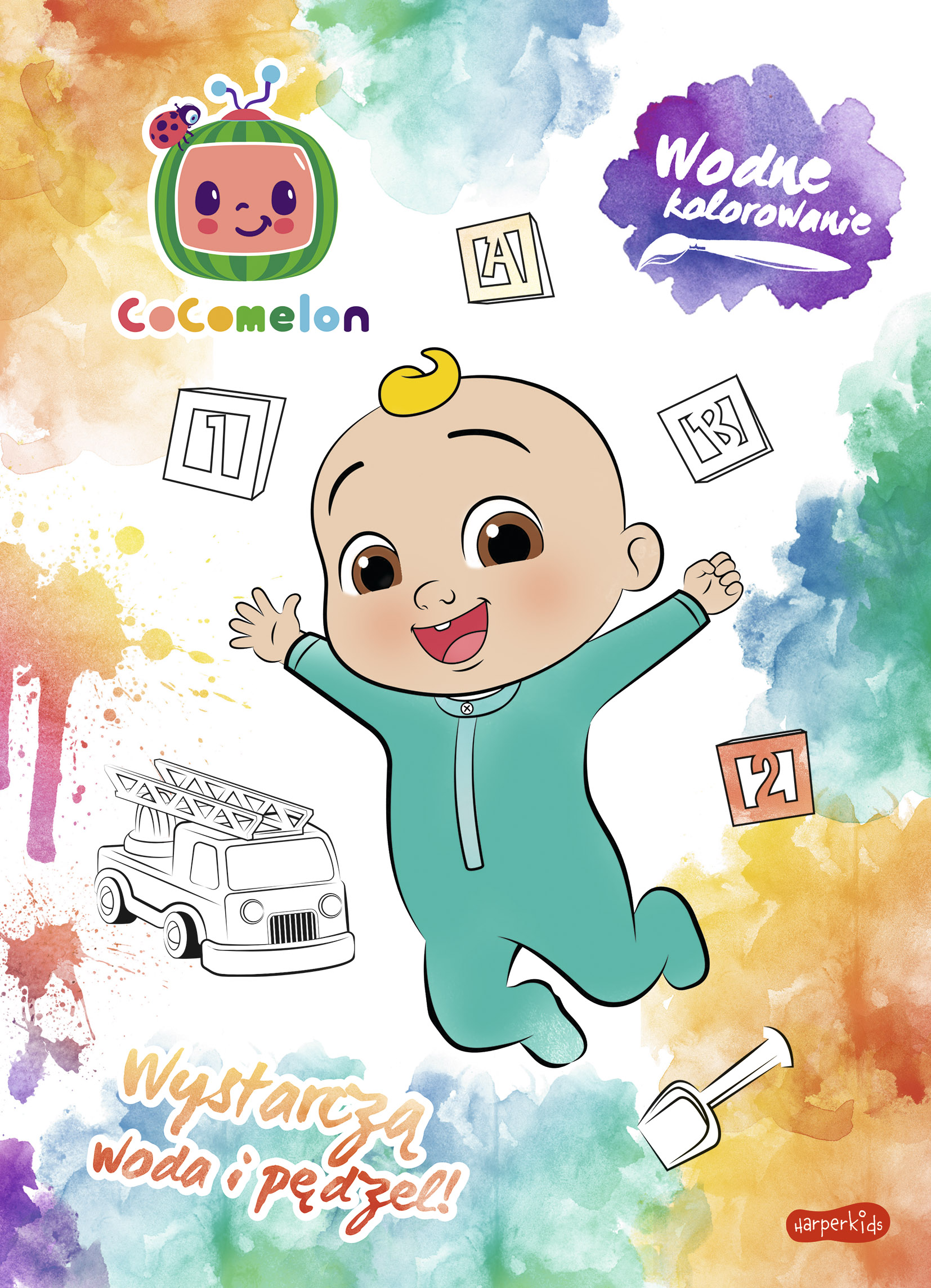 Image of Cocomelon. Wodne kolorowanie