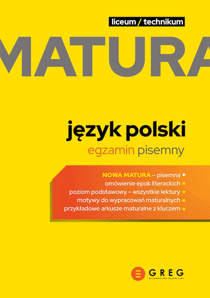 Image of Język polski. Egzamin pisemny. Matura 2024