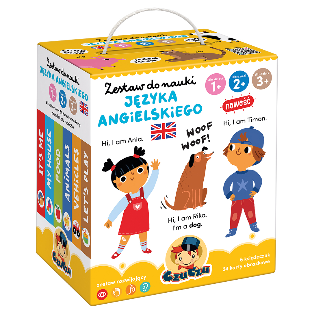 Image of Zestaw do nauki języka angielskiego CzuCzu dla dzieci 1, 2, 3+